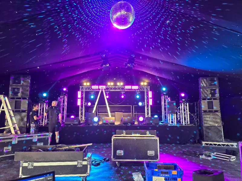 Wetherby Beer Festival Stage Setup